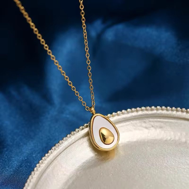 Cute Avocado Gold Plated Necklace